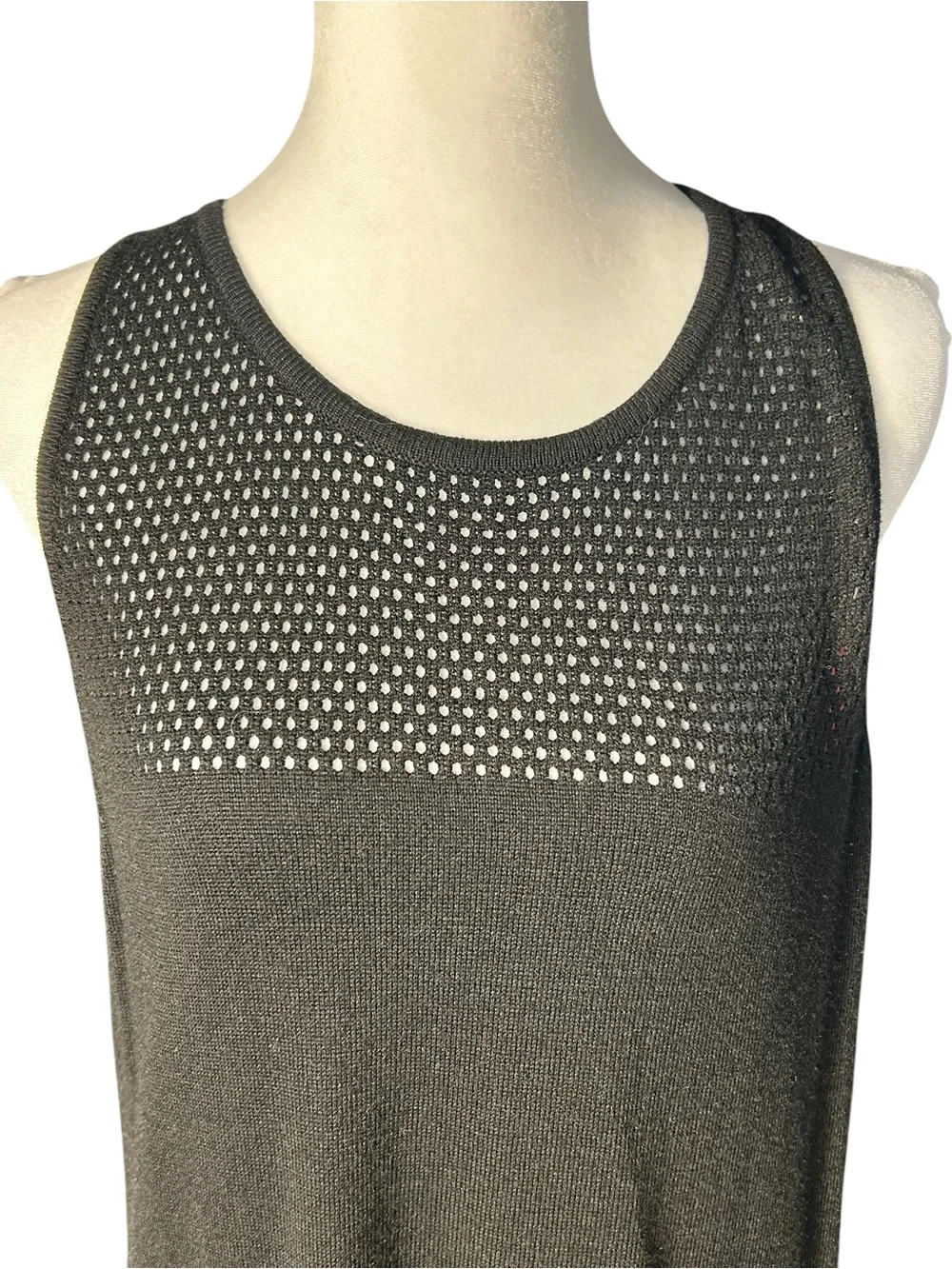 Michael Kors Sleeveless Knit Dress Black L